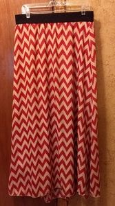 Lularoe Chevron Lucy Maxi Skirt XL